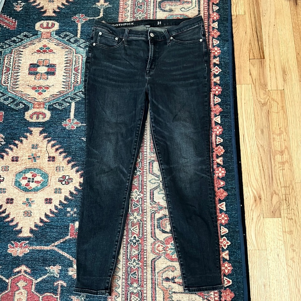 Washed Black J.Crew Toothpick Jeans